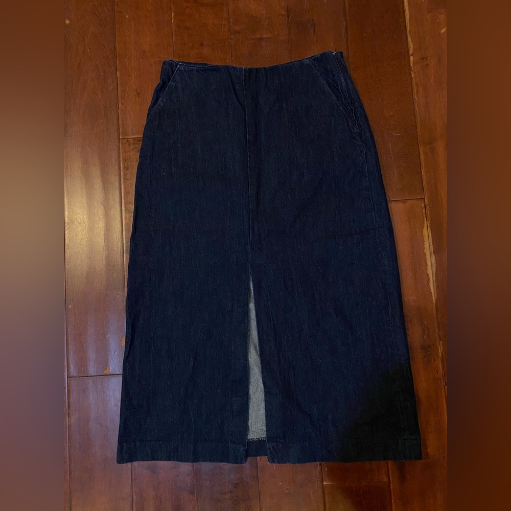 Zara Long Denim Skirt